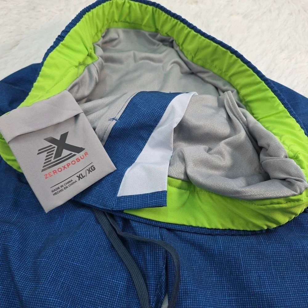 Zeroxposur Lined Board‎ Shorts Men's Size US XL Blue UPF 50+ NWT MSRP $46